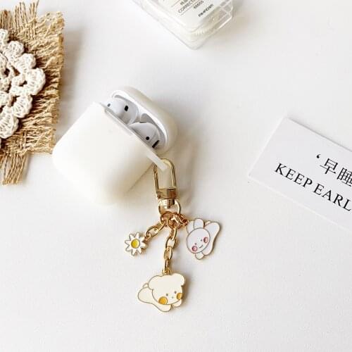 Cute Rabbit Dog Flower Case for Apple AirPods Pro Case for AirPods 1 2 Case Bluetooth Headset Box Wireless Earphone Accessories