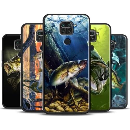 Bass FISHING FISH Case For Xiaomi Redmi Note 8T 9S 7 8 9 Pro Cover For Redmi K30 Ultra 9 9C 9A 8 8A 7A 10X