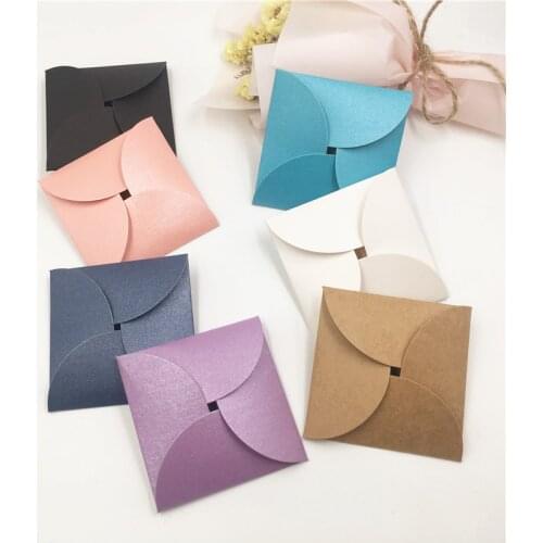 Colorful Cardboard Flower Bud Shape Jewelry Earring Packaging Carries Bag Lovely Stud Ear girls Gift Packing Box