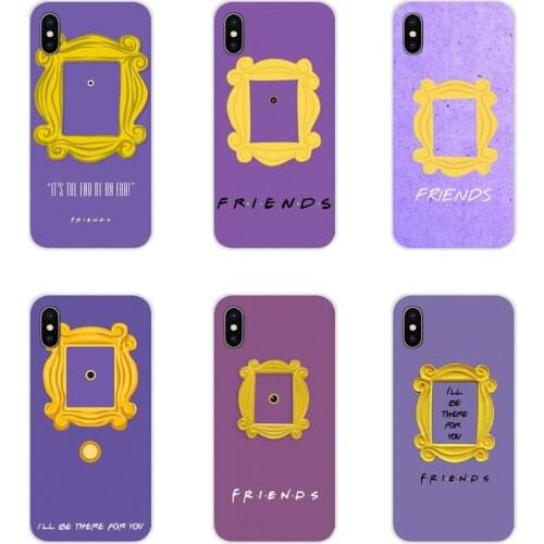 For Xiaomi Redmi Note 3 4 5 6 7 8 Pro Mi Max Mix 2 3 2S Pocophone F1 friends tv series door Adorable Transparent TPU Cases Cover
