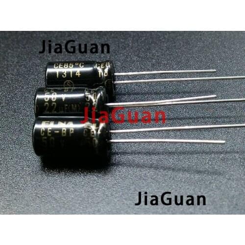 20PCS ELNA RBD 50V22UF 6.3X11MM black Non-polar 50v 22uf audio electrolytic capacitor CE-BP 22uF/50V BP 22uf 50v