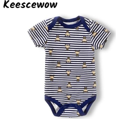 Keescewow Summer Short Sleeve Wrap Your Hips Baby Suit Cotton cComfortable Baby Bodysuit
