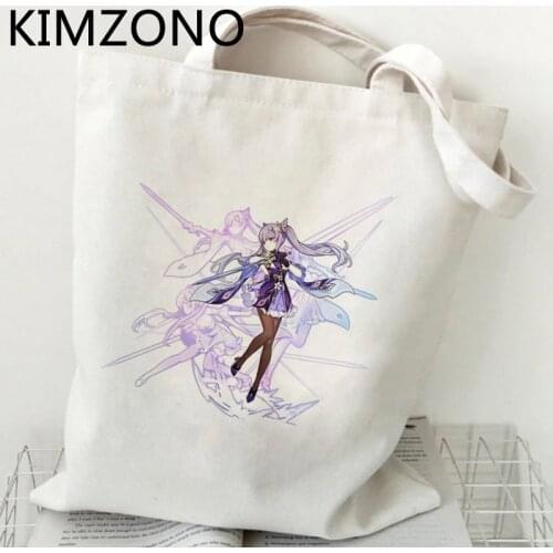 Genshin shopping bag shopper reusable bolso tote eco bag boodschappentas net sac cabas reusable sac tissu