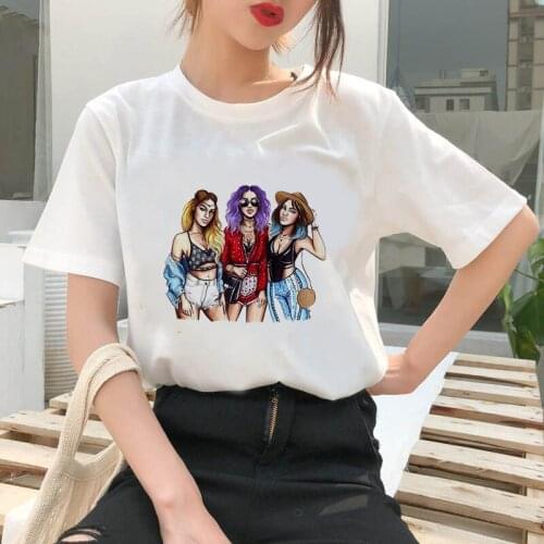 Fashion Girl summer prited T-shirt 2020 T-shirt Ms. Nail Polish T-shirt women Fashion Soft Casual White T shirts Tops