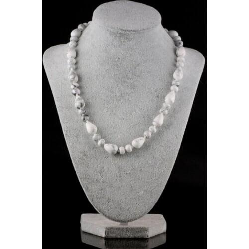 Wholesale Natural Stone Necklace Agates Necklace Quartz Stone Necklace 6x8mm 10x14mm 18inches