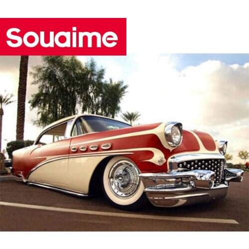 Full Square/Round Drill 5D DIY Diamond Painting Red Car Embroidery Cross Stitch 3D Home Decor