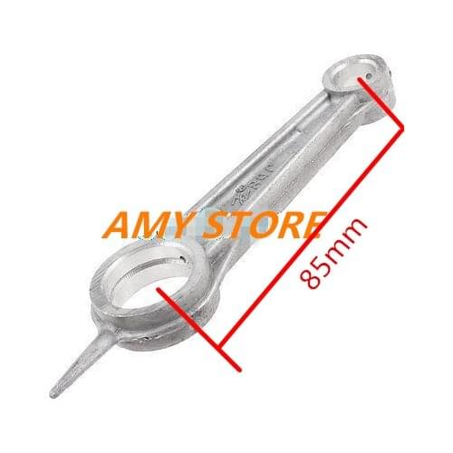 Silver Tone Aluminum Alloy Air Compressor Connecting Rod 12mm x 23mm x 85mm 12x23x85mm