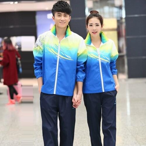 Spring Autumn Women Men Unisex Tracksuit Sportswear Warm Jacket Running Jogging Outfits Casual Athletic Set Sport Suit Coat+pant