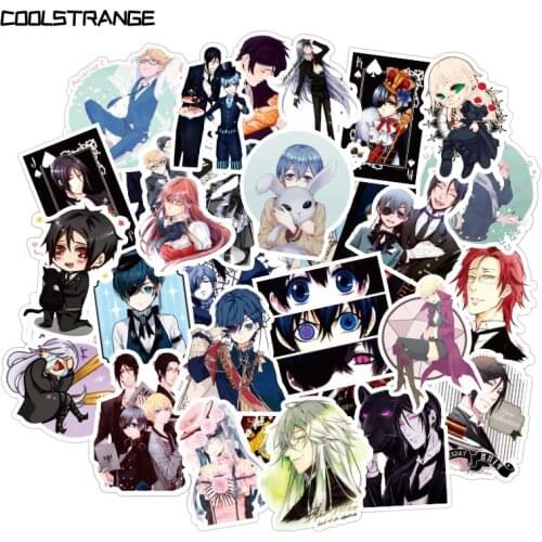 10/30/50Pcs New Anime Black Butler Stickers For Motorcycle Skateboard Laptop Luggage Phone Toys Car Diary Guitar Pegatinas