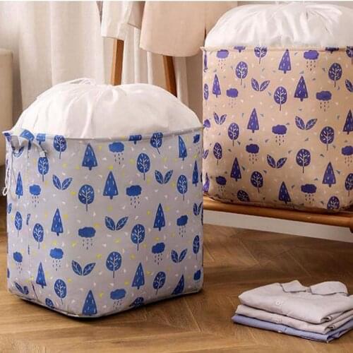 Clothes storage bag large storage tidy storage basket waterproof home storage quilt clothing moving packing household