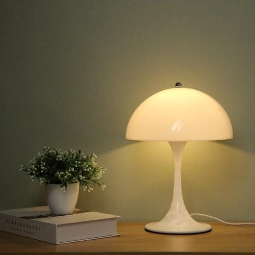 Nordic Led Table Lamp Modern Simple Living Room Bedroom Bedside White Mushroom Desk Light Art Decor Luminaire Floor Lamps