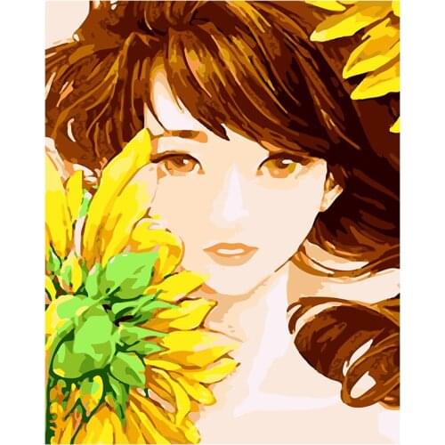 Needlework DIY DMC cross stitch painting 14CT unprinted girl embroidery Counted Cross-Stitch cotton thread christmas 109