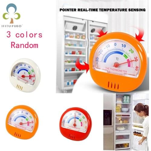 1Pcs 3 ColorS Selection Refrigerator Thermometer Half Screen Freezer Thermometer Indoor and Outdoor Pointer Thermometer WYW