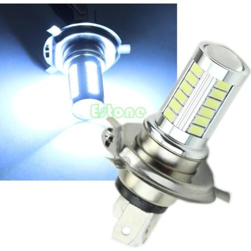 12V Super Bright H4 33-LED SMD White Car Fog Light Headlight Driving Lamp Bulb