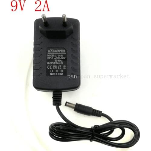 Power Supply Charger Adapter DC 9V 2A Adaptor DC 9 Volt DC Swiching EU 220V To 12V Led Strip lamp