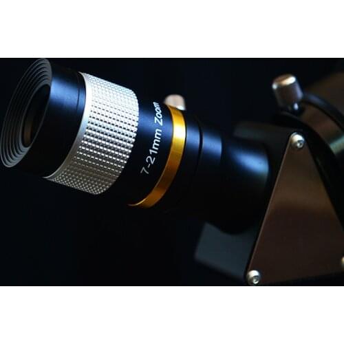 Telescope accessories 7-21mm variable times eyepiece Full metal continuous zoom 1.25 inches 31.7mm