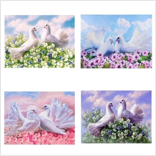 Diamond Painting Full Square Round Animal Bird Picture Of Rhinestone Diamond Embroidery Sale Mosaic Cross Stitch Home Decor Gift