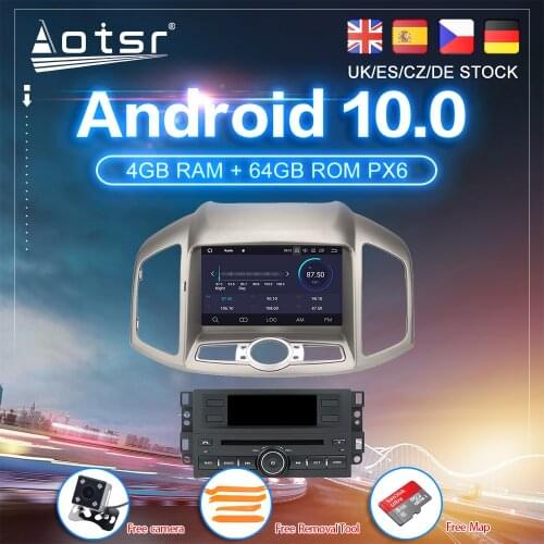 Android 10 For Chevrolet Captiva 1 2011 - 2016 Car DVD CD PX6 GPS Navigation Carplay Auto Radio Stereo Multimedia Player 2din