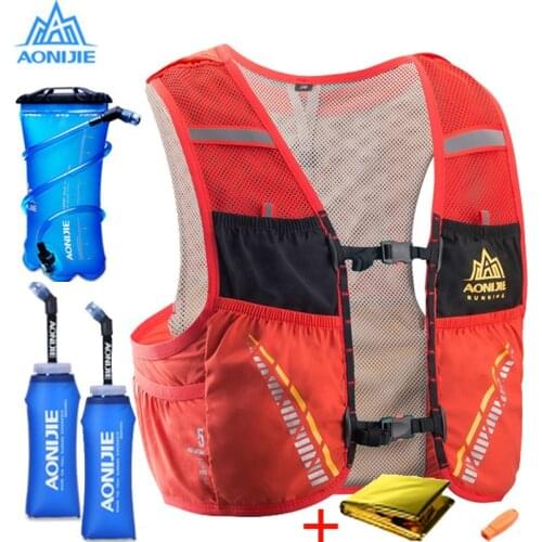 AONIJIE 2020 New Outdoor running 5L Trail Hydration Vest Backpack Hiking Cycling Camping Marathon Rucksack Bag Running Bag C933