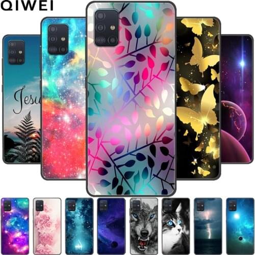 For Samsung A51 Case Black Soft Silicone Phone Cases For Samsung Galaxy A51 A71 A 71 Back Cover For Samsung A51 2020 A 51 5G