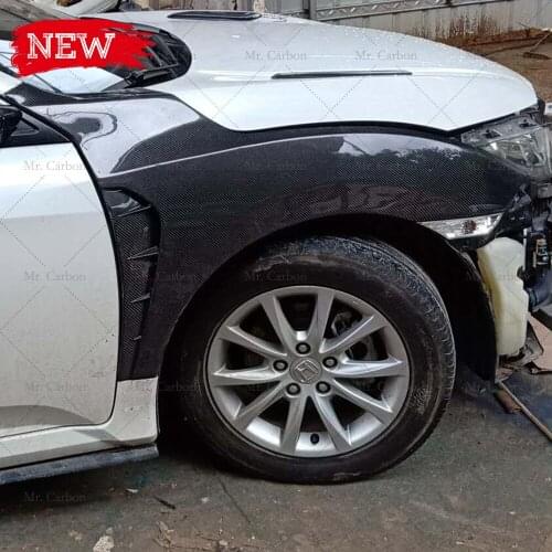 FOR CIVIC FC 10TH GEN TR STYLE CARBON FIBER GLASS FRONT FENDER TRIM BODY KIT TUNING PART FOR FC FRP TYPE-R VENTS FENDER RACING