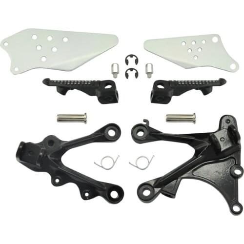 For Kawasaki ZX6R 2005 2006 ZX636 2005 2006 2007 2008 Motorcycle Front Passenger Foot Pegs Foot rest With Brackets NEW