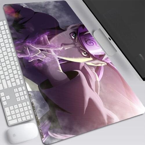 Anime Mat Naru Gaming Mousepad Computer Laptop Desk Mat LOL Uzumaki Large Gaming Luminous Waterproof Non-slip Rubber Desk Mat