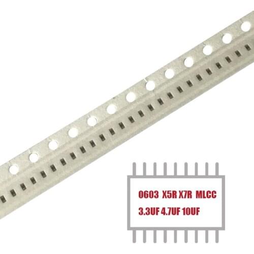 MyGroup Asia 100PCS CAP CER X5R X7R 3.3UF 4.7UF 10UF 0603 SMD capacitor MLCC Chip Multilayer Ceramic Capacitor in Stock
