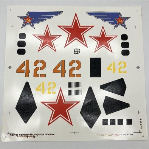 Decal for Skyflight LX model RC Twin 70mm duct fan plane model jet MIG29 MIG-29