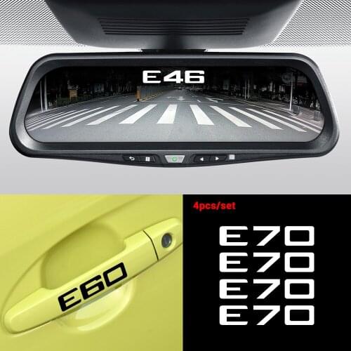 For BMW E28 E30 E34 E36 E39 E46 E52 E53 E60 E61 E62 E70 E71 E83 E84 Car Door Handle Wiper PVC Decoration Stickers Accessories