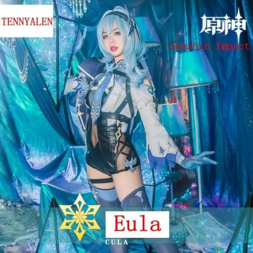 2021 new game Genshin Impact ice sword EULA Yujie anime surrounding a full set of female cosplay costumes