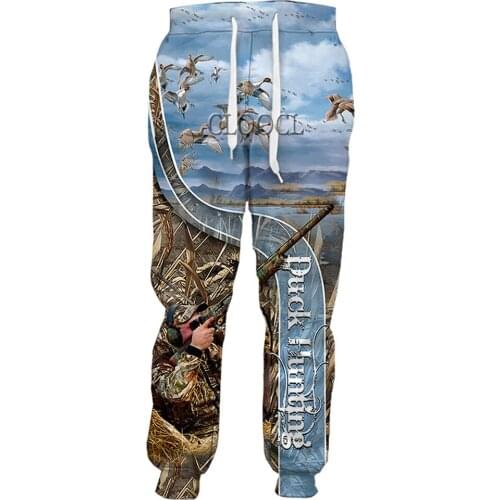 CLOOCL Newest Animal Hunting Duck 3D Print Men Women Pants Harajuku Unisex Sweatpants Hip Hop Casual Trousers Drop Shipping