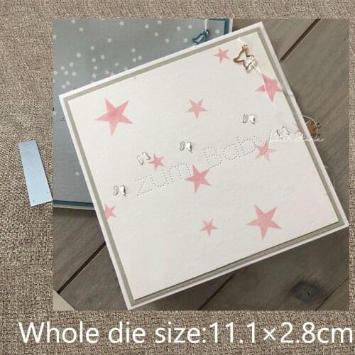 New Design Craft Metal stencil mold Cutting Dies German to the baby words scrapbook die cuts Album Paper Card Craft Embossing