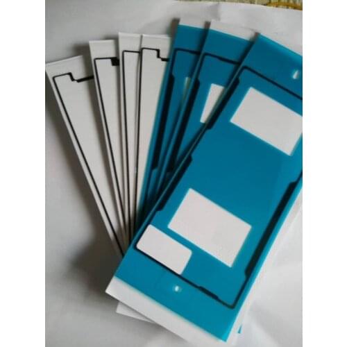 Wholesale 10Sets/lot Front + Back Adhesive Glue Sticker For Sony Xperia Z5 Compact Mini LCD Frame Plate Back Battery Cover Tape