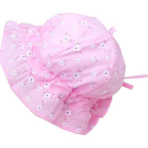 Spring Autumn Lovely Cotton Baby Bucket Hat Cute Floral Printing Girl Boy Panama Hats Children Cap Fisherman Hat Toddler Sun Hat