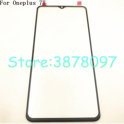 New For Oneplus 7T 7 T A7010 A 7010 Front Outer Glass Lens Repair Touch Screen Outer Glass (without Flex cable)