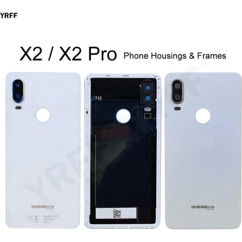 For BQ Aquaris X2 Pro Phone Battery Housing Frames Back Cover Door Plastic Case For BQ X2