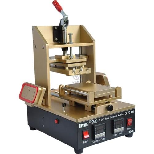 S500 5 in 1 Machine = Frame Laminator + Middle Bezel Split + Vacuum LCD Separator + Glue Remover + Preheater