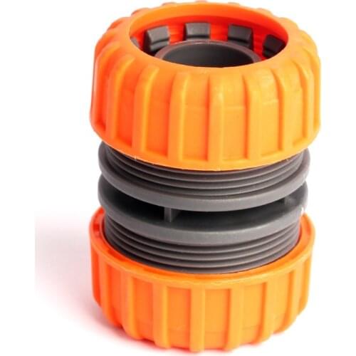 ABS G 1'' Garden Water Hose Repair Connectors Quick Butt Joint Orange Lock Design Irrigation Water Gun/ Pipe Connector Tube Tool