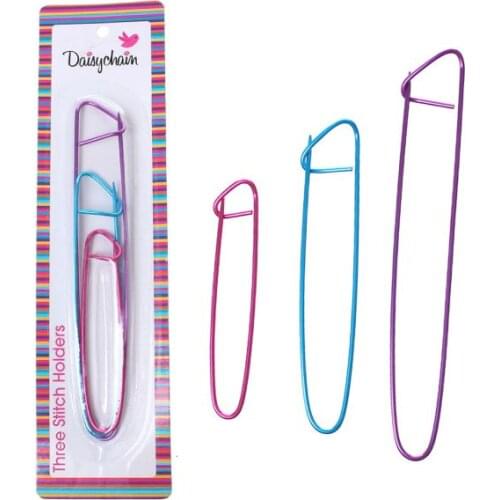 Aluminum Knitting Needle Stitch Holders Mixed 23cm x 6cm,5 Sets