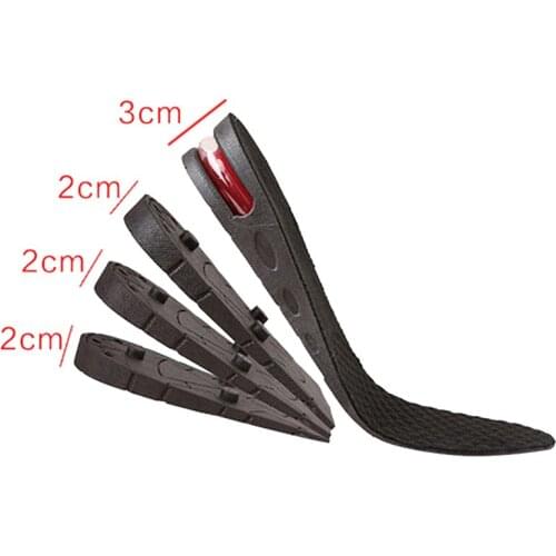 3-9cm Height Increase Insole Cushion Height Lift Adjustable Cut Shoe Heel Insert Taller Women Men Unisex Quality Foot Pads STT03