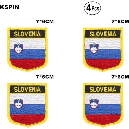 Slovenia Shiled Shape flag patches national flag patches for Cothing DIY Decoration