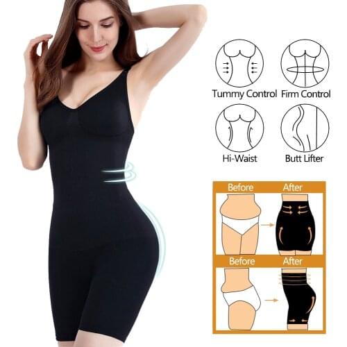 SURE YOU LIKE 2021New High Waist Training Butt Lifter Women Seamless Shapewear Slimming Fat Burning Hip Raise Shaper Bodysuit