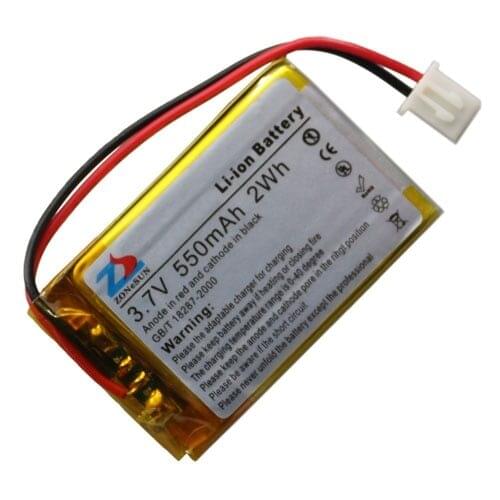 In the core 550mAh 502540 3.7V lithium polymer battery 552540 Bluetooth headset mouse MP3 Rechargeable Li-ion Cell