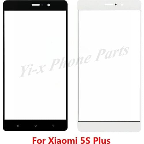 1pcs Front Outer Glass Lens Replacement Part for Xiaomi 5S Plus Touch screen Front Glass