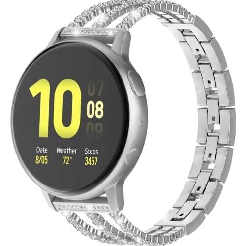 20mm Metal Bands Straps for Amazfit Bip/Bip Lite/Bip U/Bip S/Amazfit GTS/Amazfit GTR 42mm Smartwatch Bling Watch Band for Woman