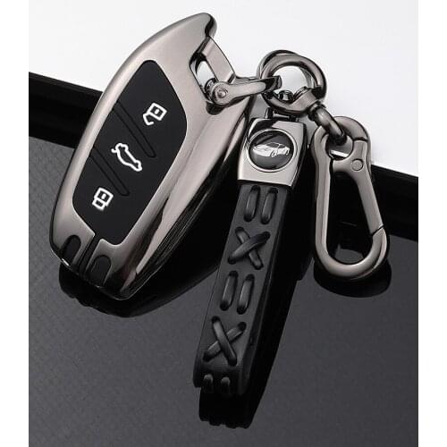 Car ZInc Alloy Key Case Chain Wallet For MG ZS EV MG6 EZS HS EHS 2019 2020 For Roewe RX5 i6 i5 RX3 RX8 ERX5 Accessories