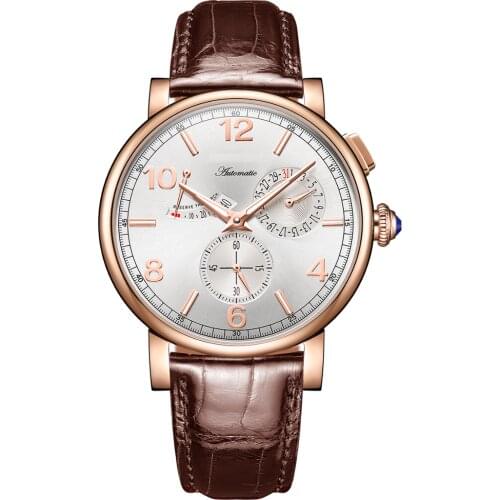 Automatic mechanical watch men,luxury mens wrist watches Reef Tiger man waterproof wristwatch Switzerland clock dress relogio