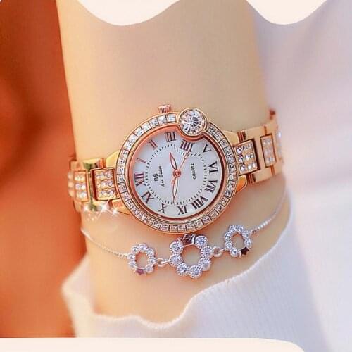 Women Bracelet Watches Luxury Fashion Stainless Steel Small Quartz Watch Simple Ladies Female Chain Clock Wristwatches