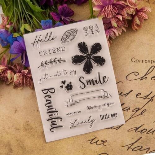 Flower Clear Stamp Or stamp for DIY Scrapbooking/Card Making/Kids Fun Decoration Supplies A215